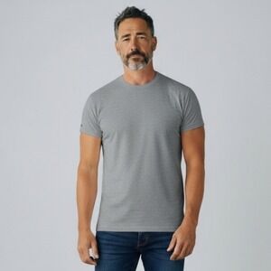 Rhone Element T Shirt Men's Large Gray Pima Cotton Stretch Athletic Performance